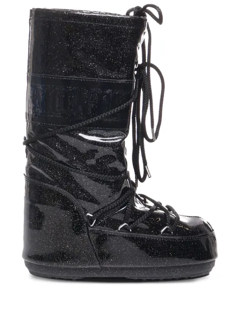 Moon Boot Icon glitter lace-up boots