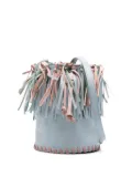 Stella McCartney Kids tassel fringed bucket bag - Blue