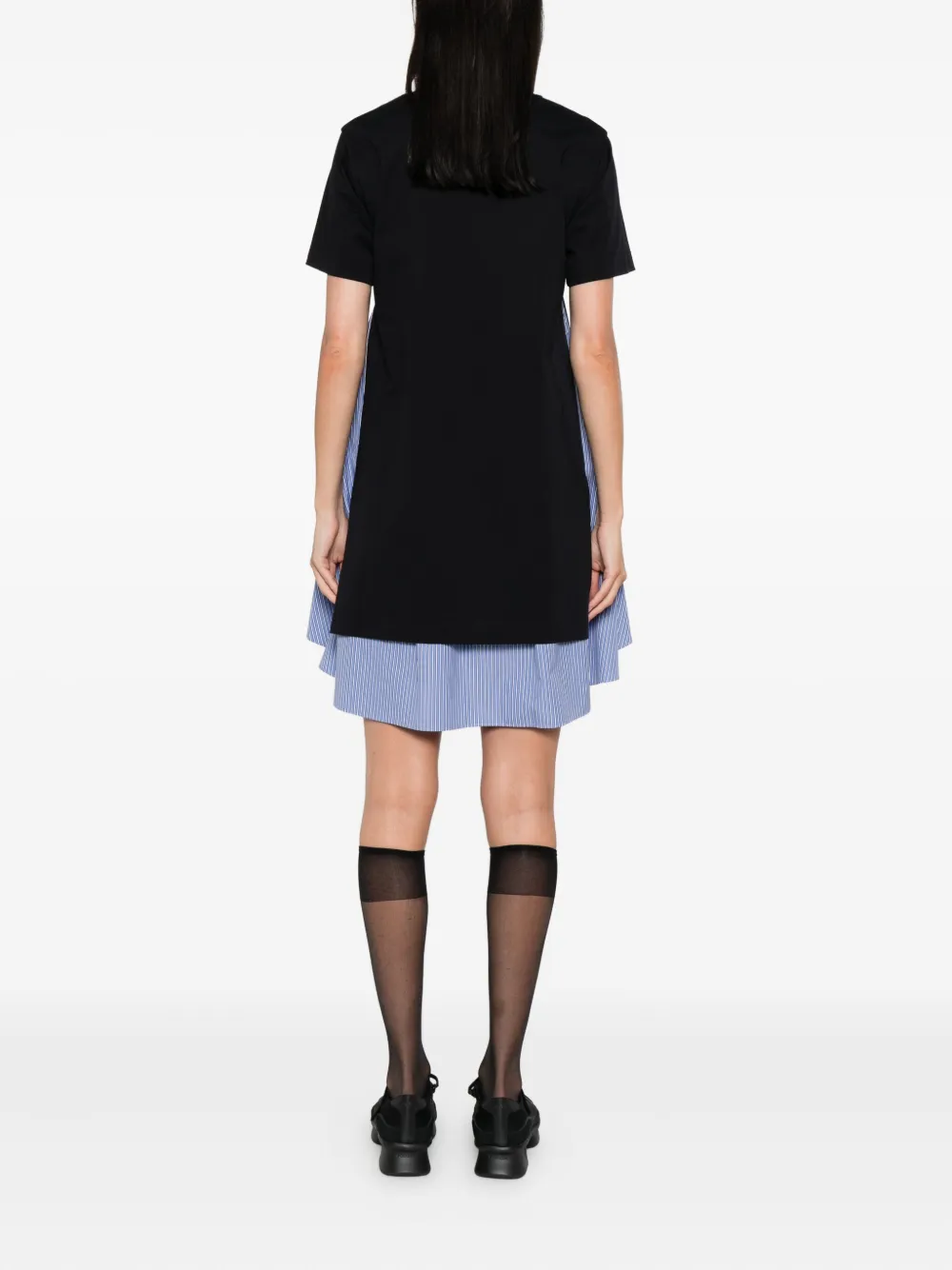 sacai Gelaagde jurk Blauw