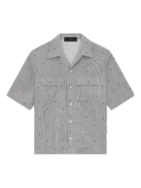 AMIRI pinstripe camp-collar shirt