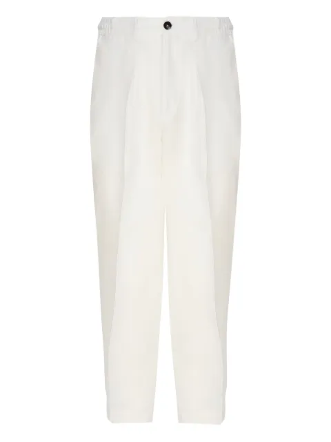BE ABLE pleated-front linen tailored trousers