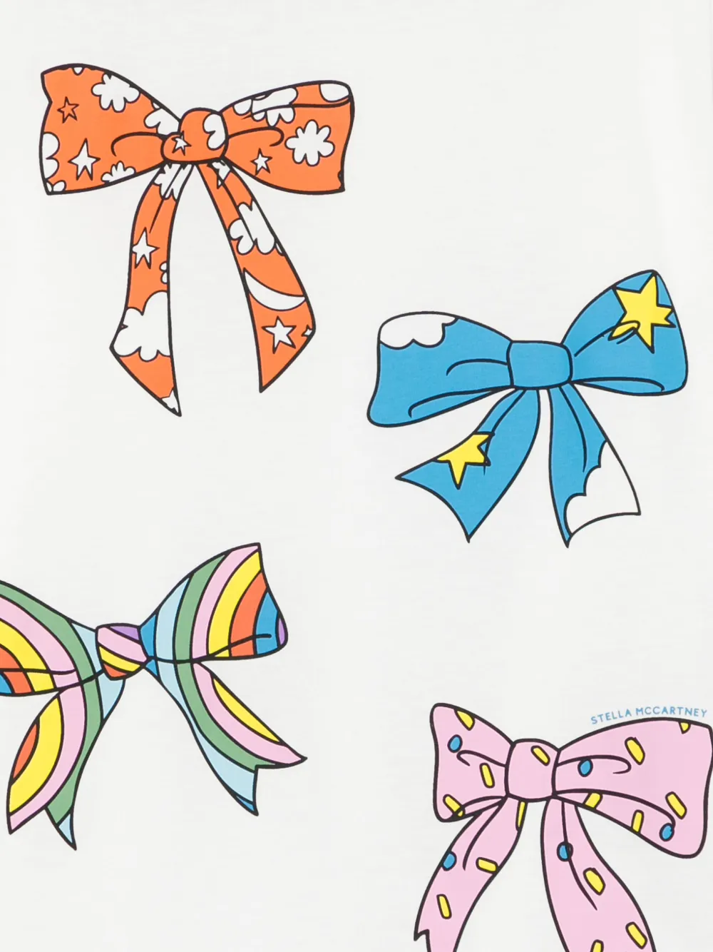 Stella McCartney Kids Katoenen T-shirt met print Wit
