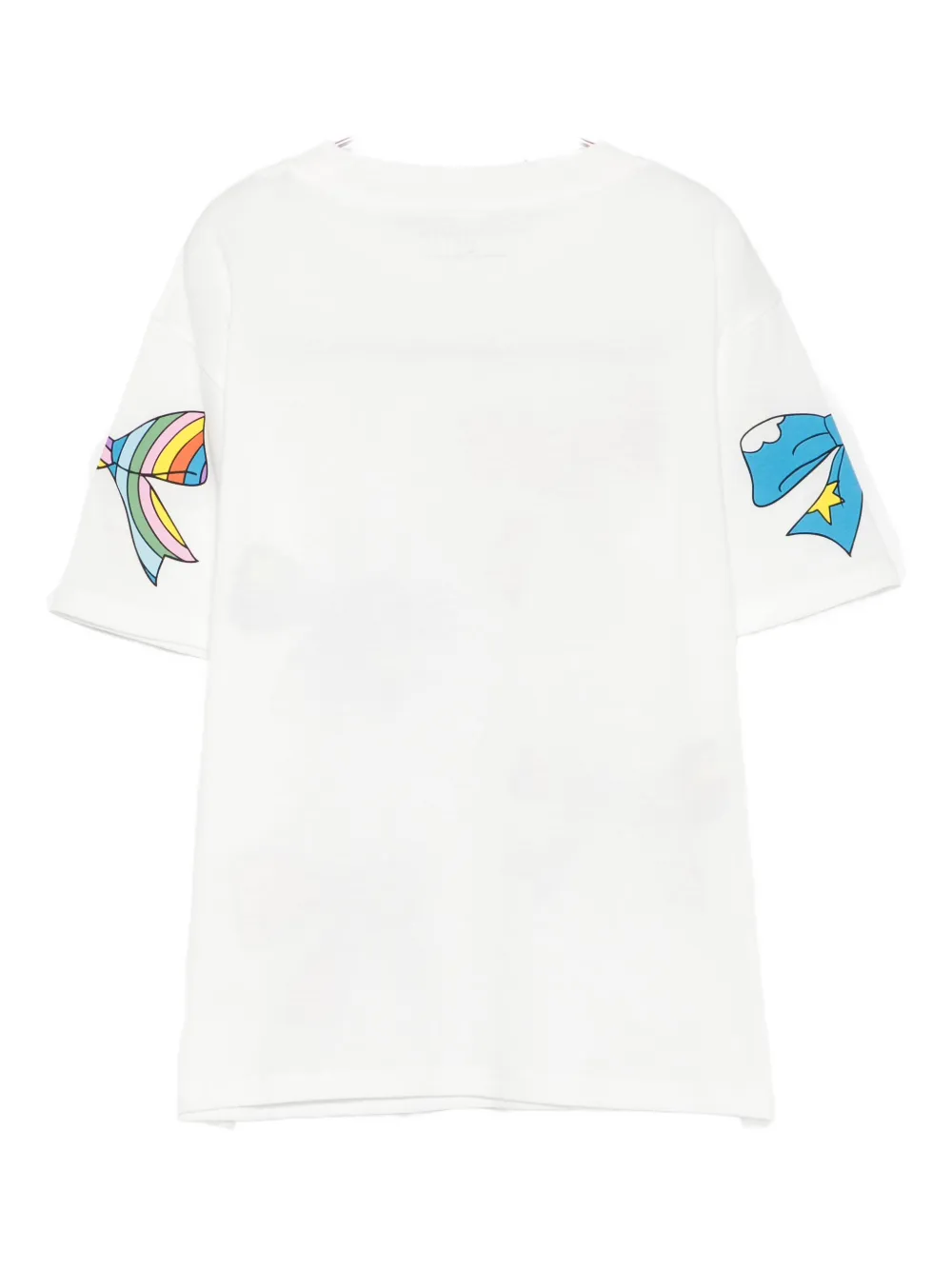 Stella McCartney Kids Katoenen T-shirt met print Wit
