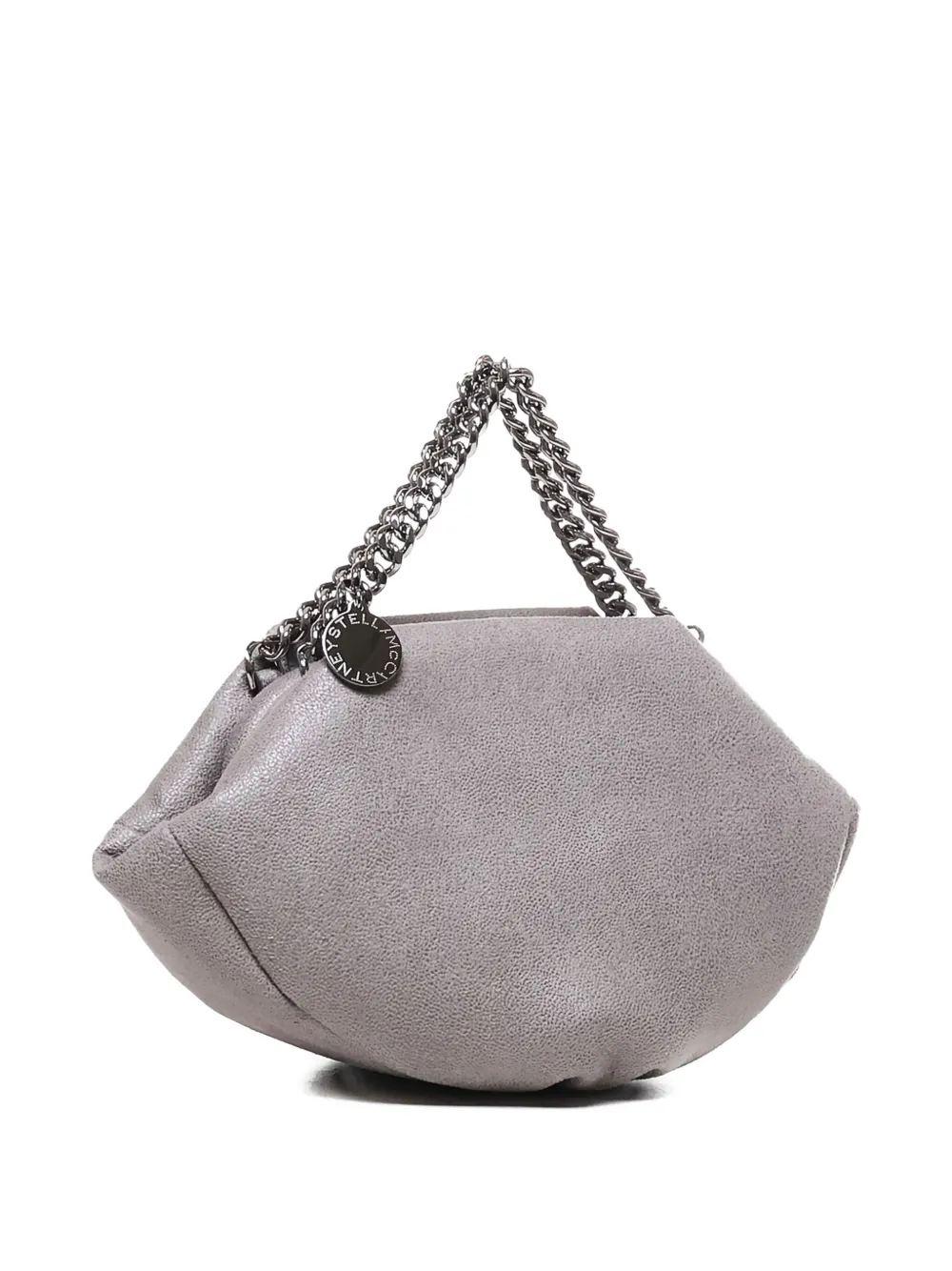 Stella McCartney Falabella double-chain handle shaggy deer bag Grijs