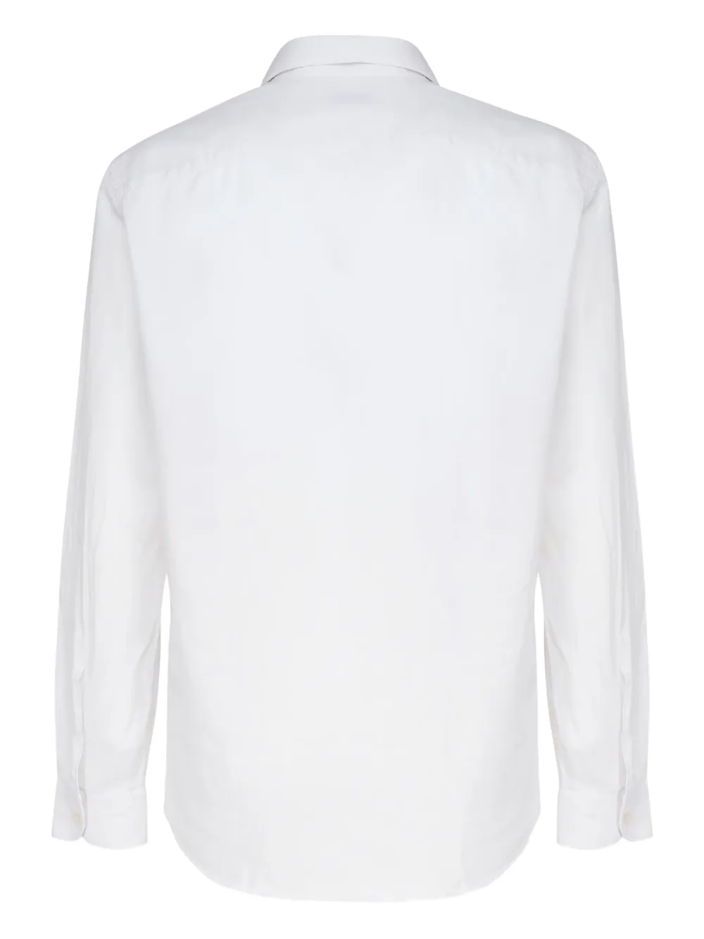 Fay spread-collar cotton polo shirt Wit