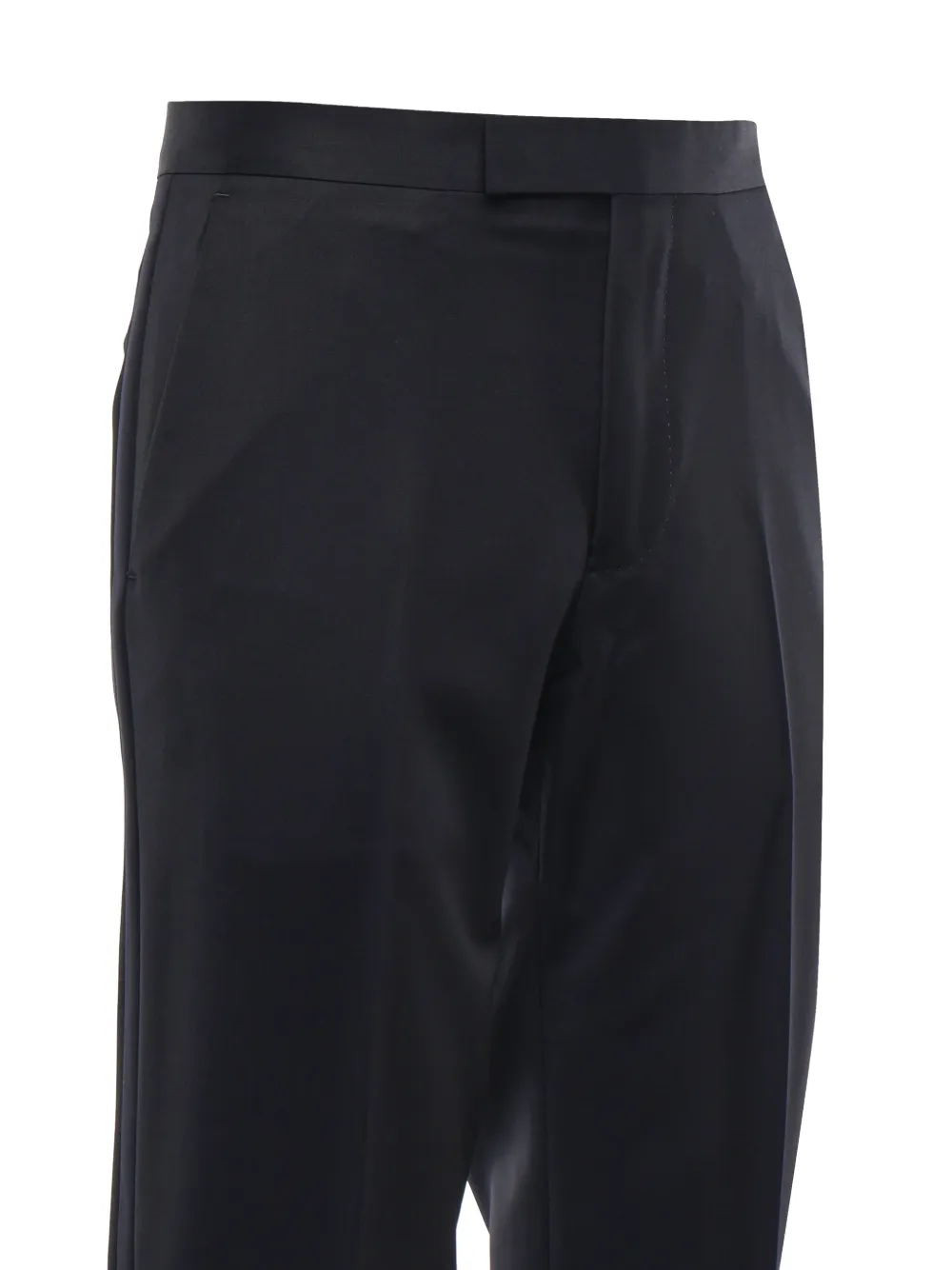 Zegna single-breasted button suit Zwart
