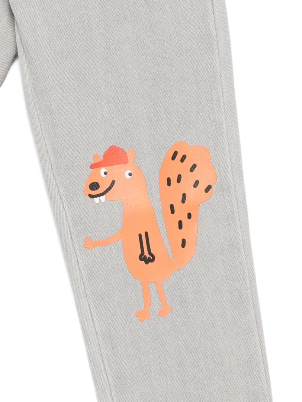 Stella McCartney Kids Jeans met eekhoornprint Grijs