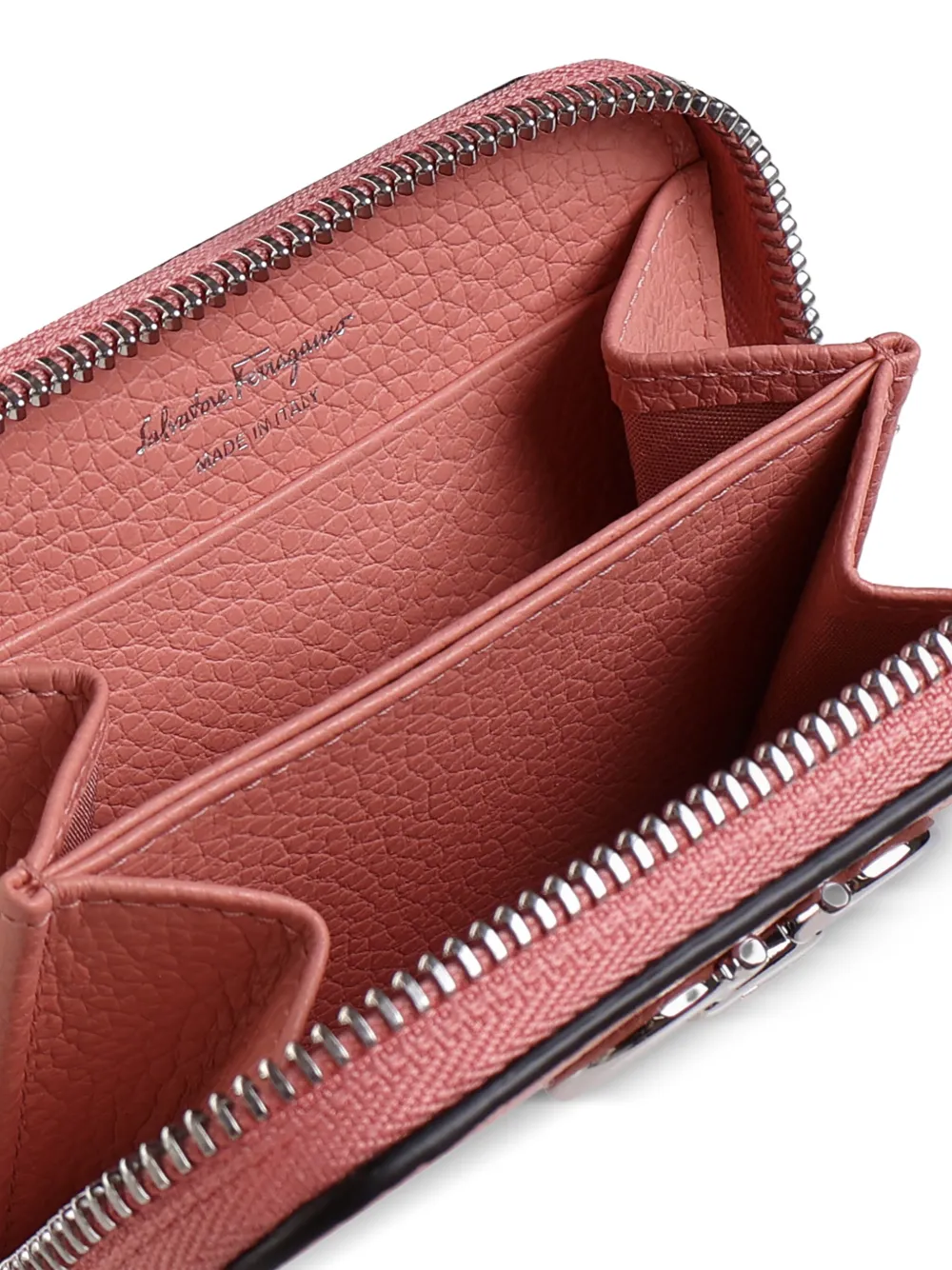 Ferragamo Gancini portemonnee met rits Roze