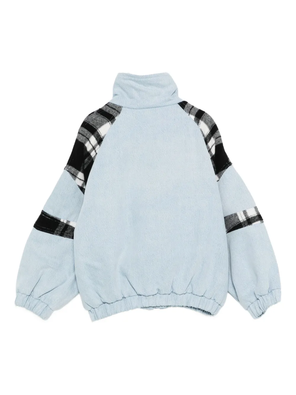 Stella McCartney Kids Geruit jack met vlakken Blauw