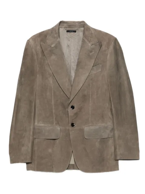 TOM FORD single-breasted suede blazer