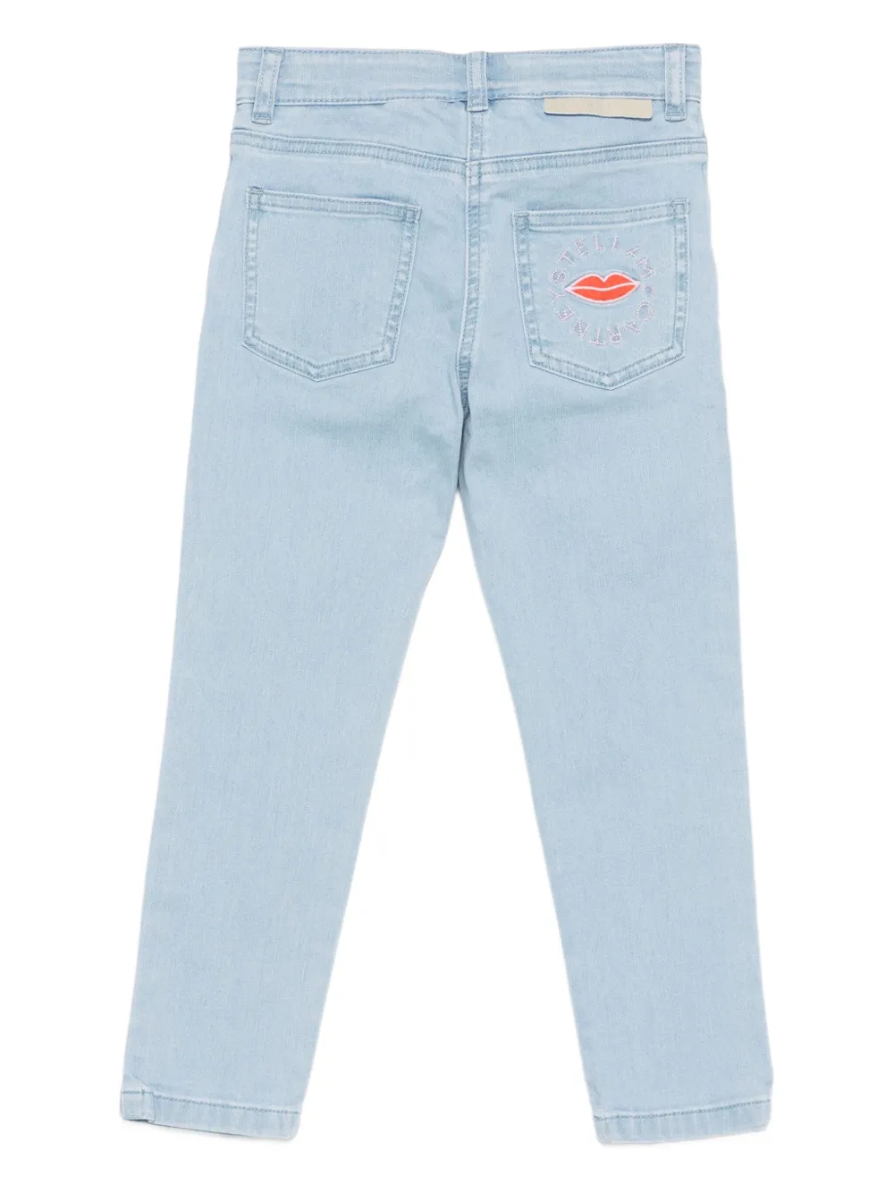 Stella McCartney Kids lip-embroidered jeans | Girls Clothing | Image 2