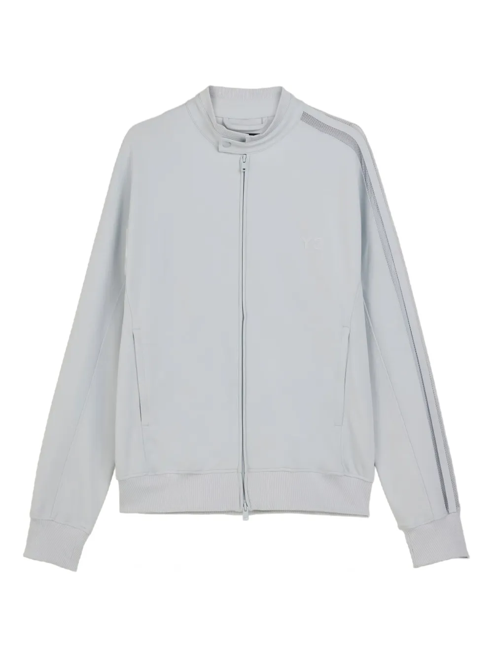 Y-3 Sweater met logoprint en drie strepen Grijs