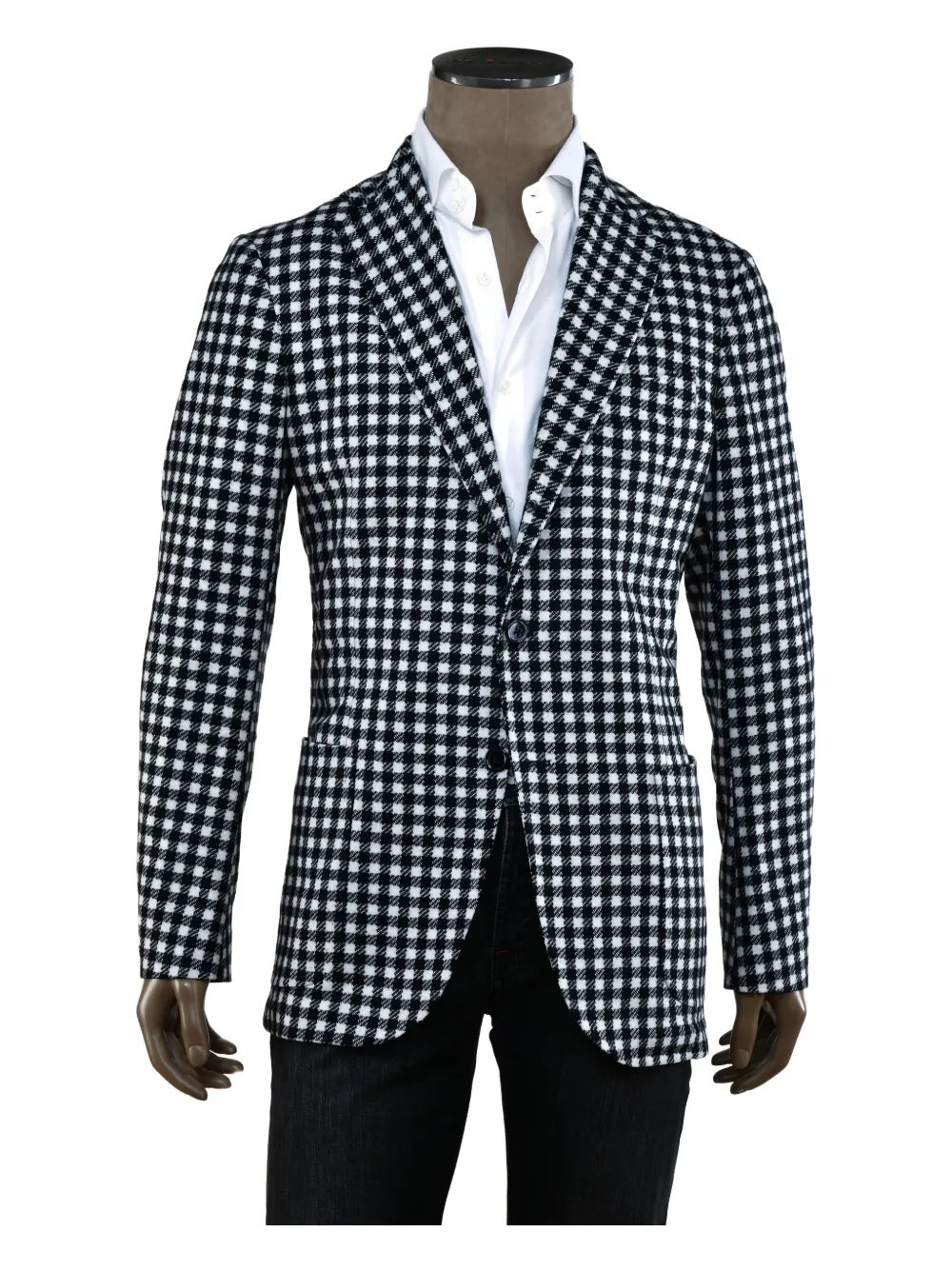 SARTORIO NAPOLI Blazer a quadretti - Nero