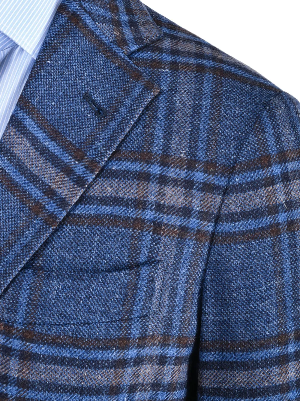 Sartorio Napoli Plaid-pattern Blazer In Gold
