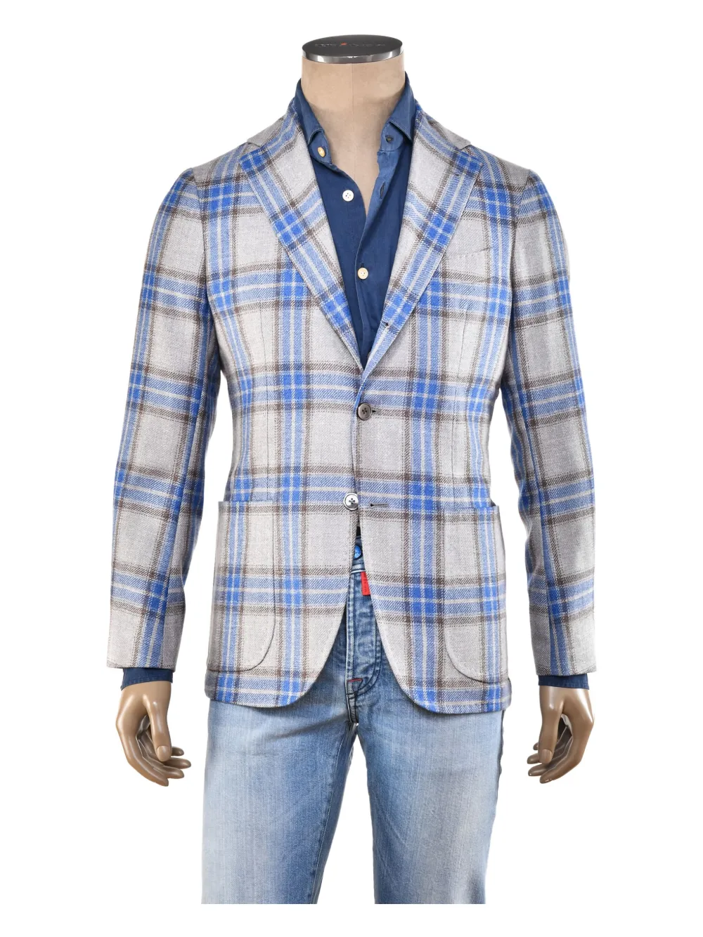 SARTORIO NAPOLI Blazer a quadri - Grigio