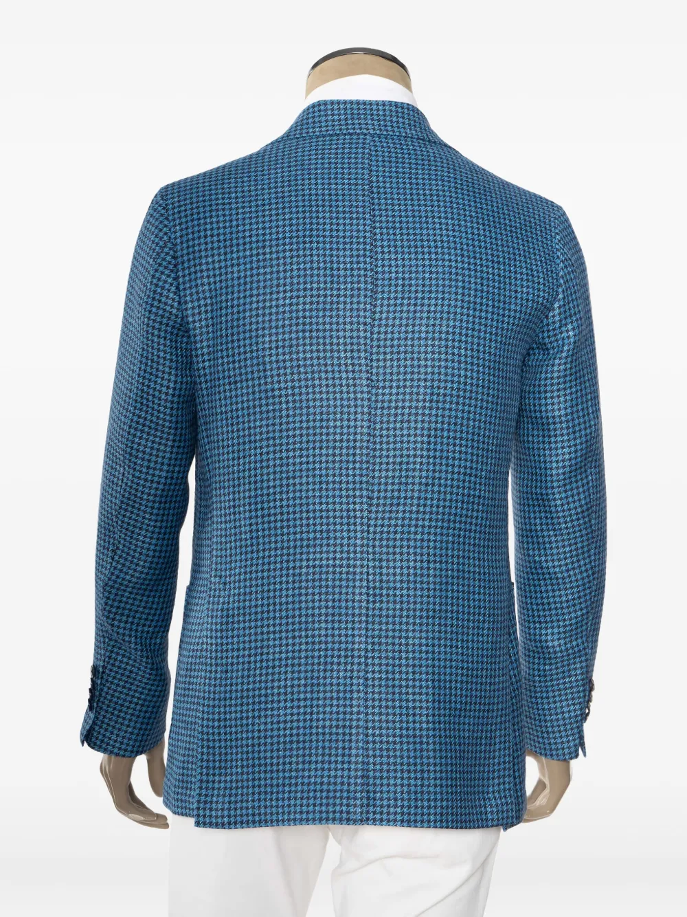 SARTORIO NAPOLI Blazer con motivo pied-de-poule - Blu