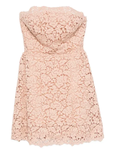 Ermanno Scervino floral-lace strapless dress