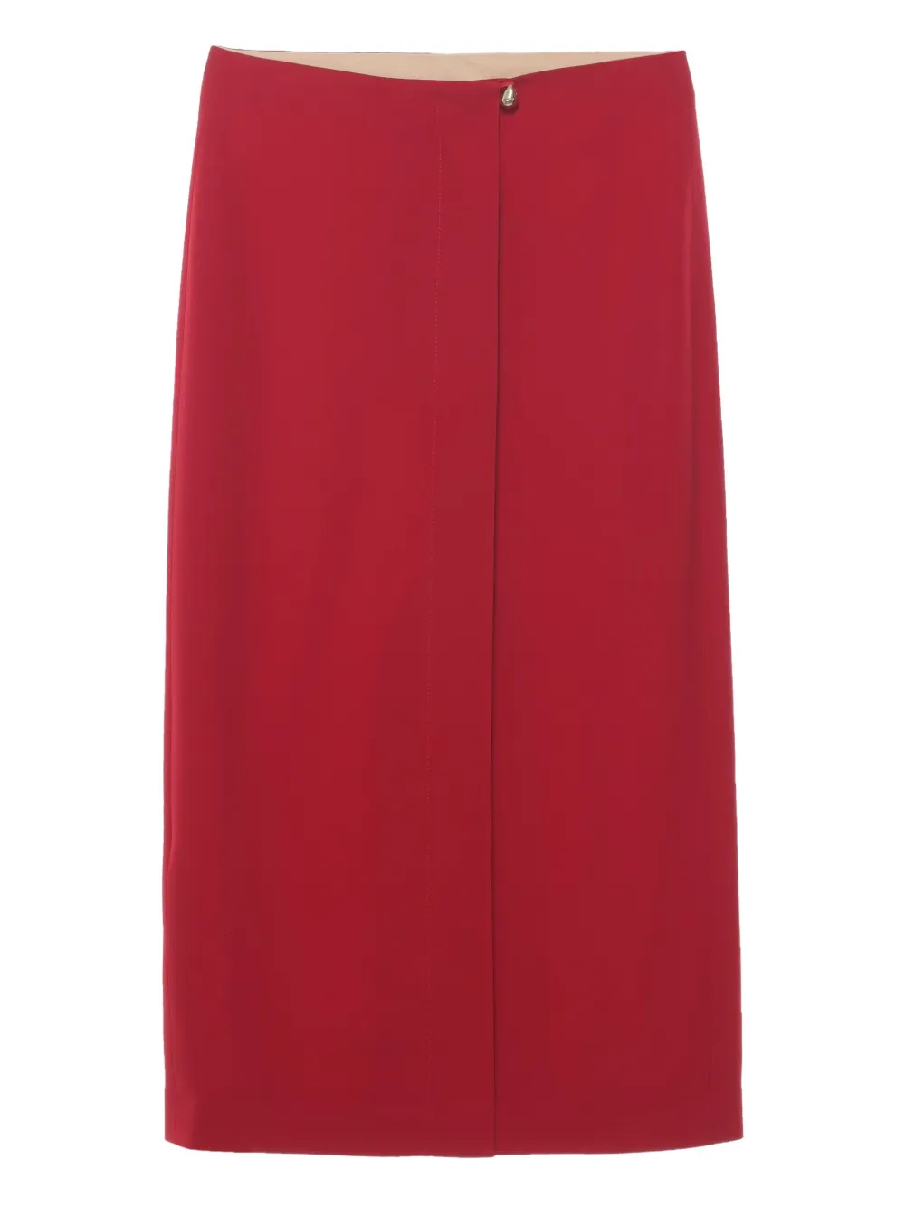 Carven Midi-rok met split Rood