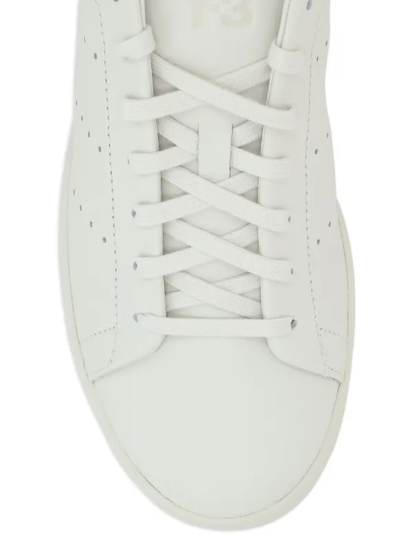 Y-3 Stan Smith Y-3 Perforated Leather Trainers | Neutrals | FARFETCH