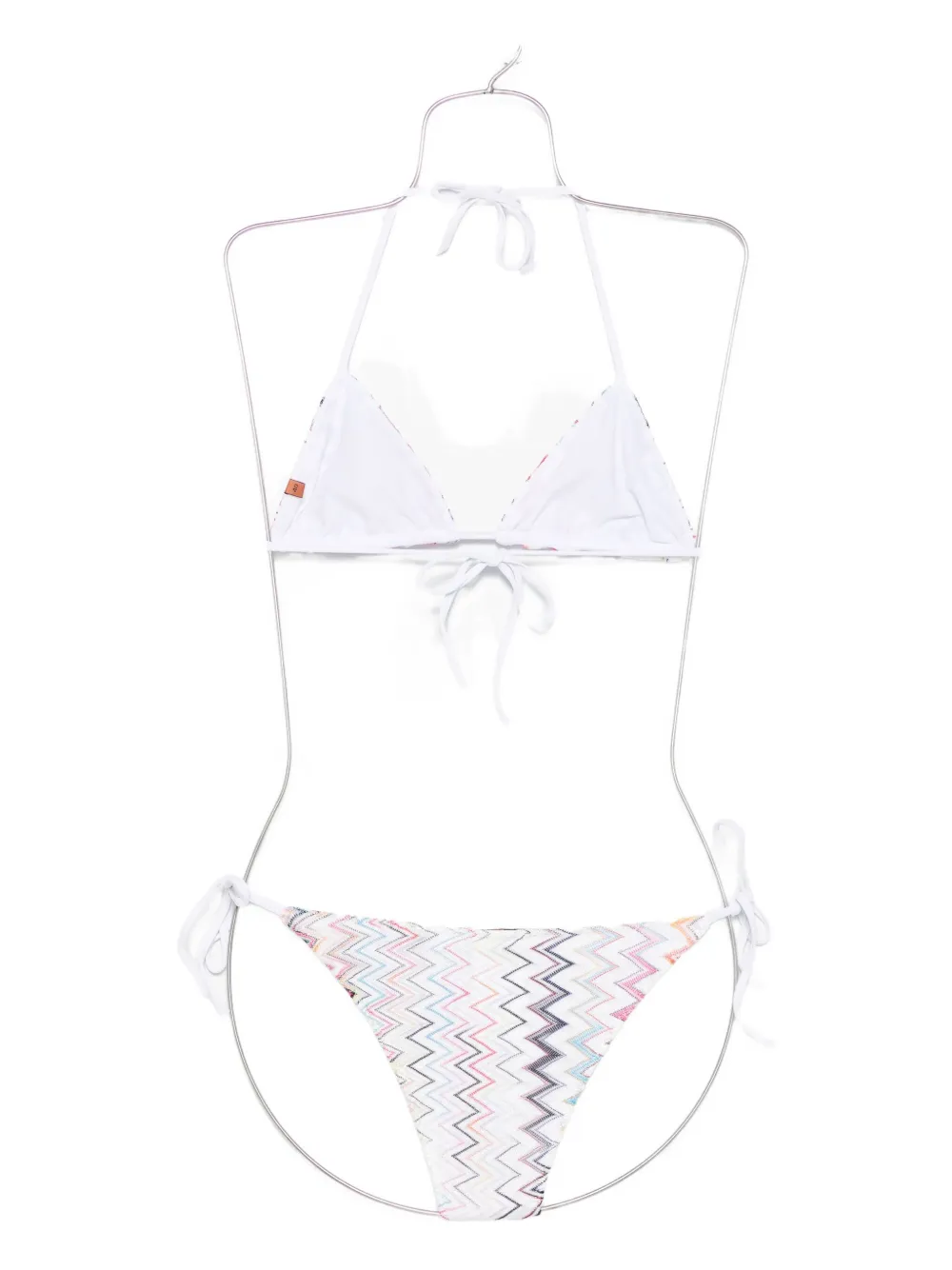 Missoni zigzag-pattern bikini Wit