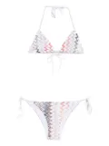 Missoni zigzag-pattern bikini - White
