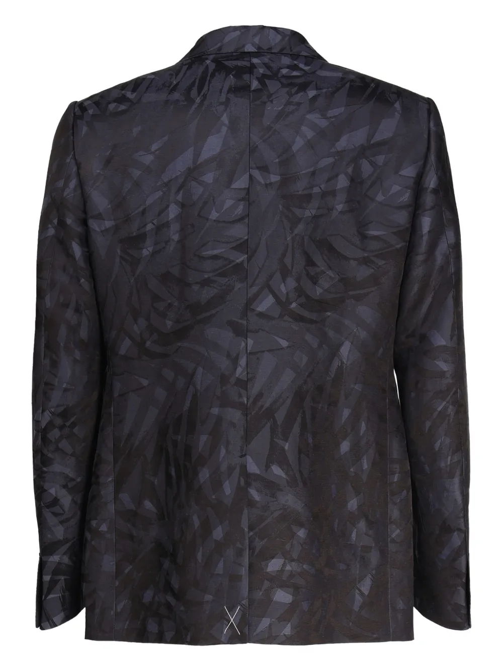 Zegna Satijnen blazer met jacquard Blauw