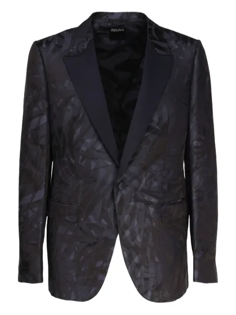Zegna jacquard satin blazer