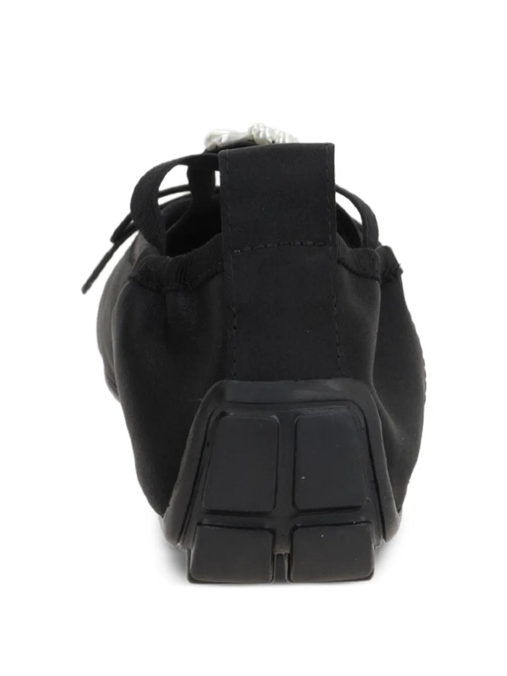 Simone Rocha fuax pearl-embellished ballet flats Zwart