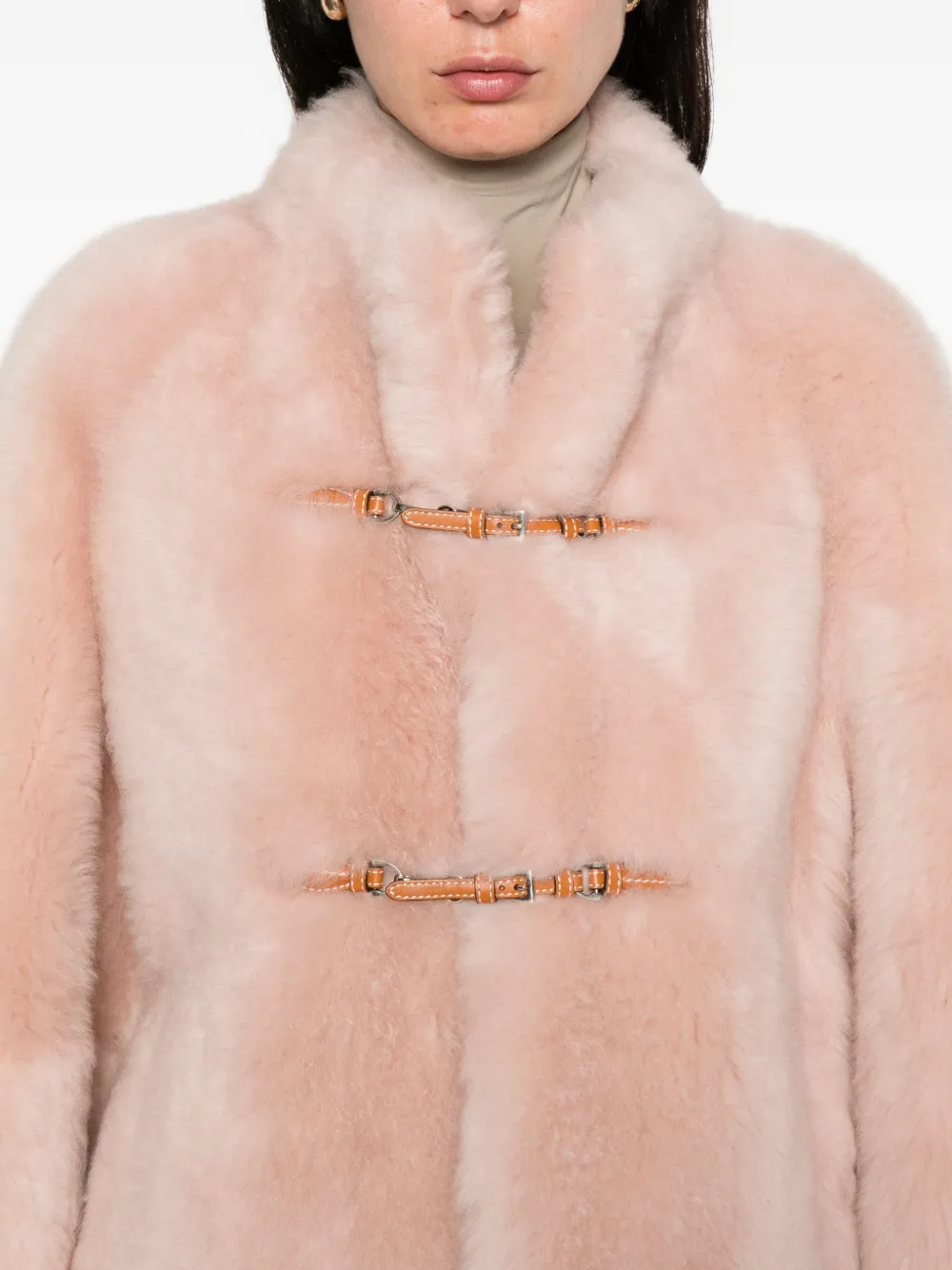 Ermanno Scervino Houtje-touwtje jas Roze