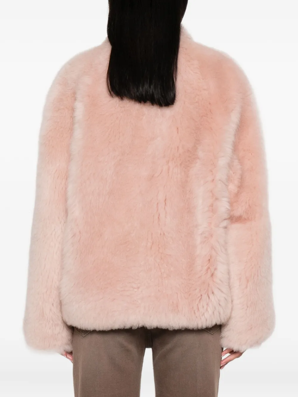 Ermanno Scervino Houtje-touwtje jas Roze