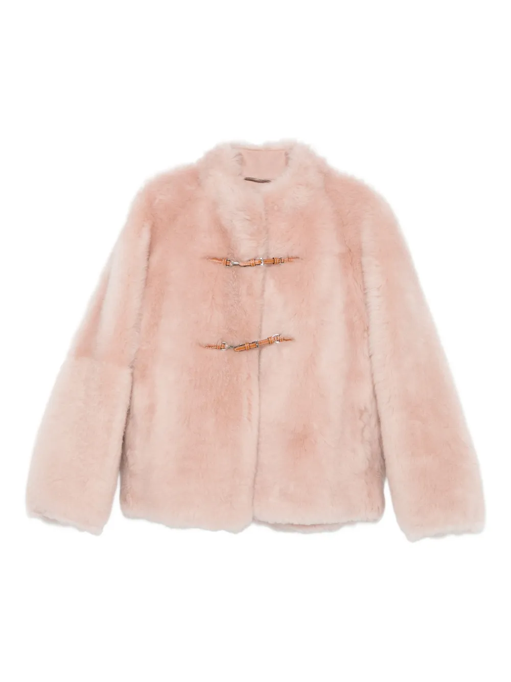 Ermanno Scervino Houtje-touwtje jas Roze