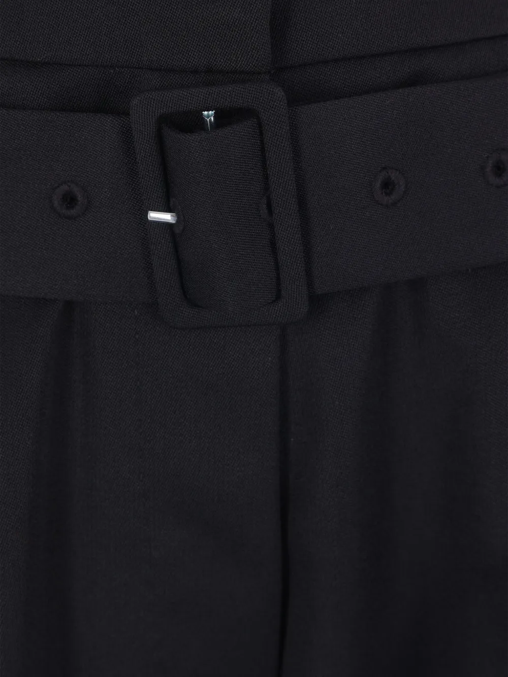 Simone Rocha belted cuffed wide-leg trousers Blauw
