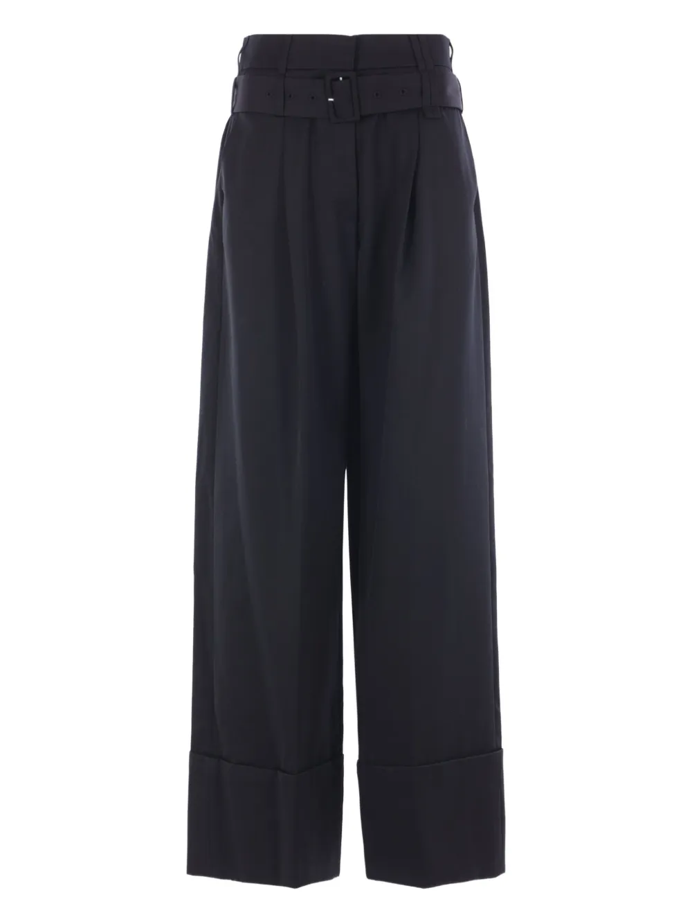Simone Rocha belted cuffed wide-leg trousers | Blue | Image 1