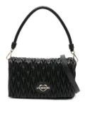 Love Moschino quilted logo-lettering shoulder bag - Black