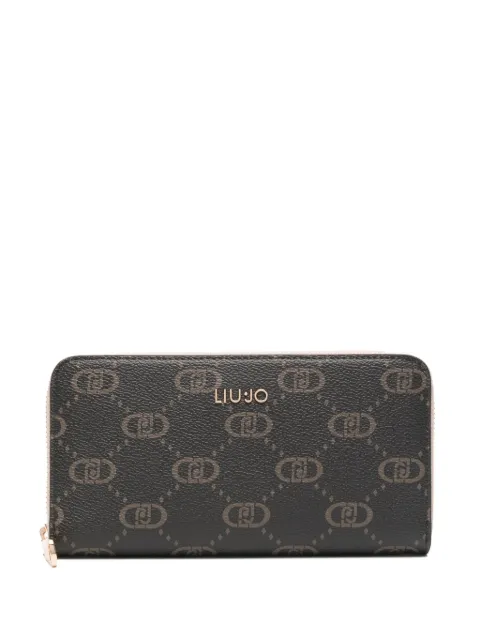 LIU JO logo-plaque zip-around wallet