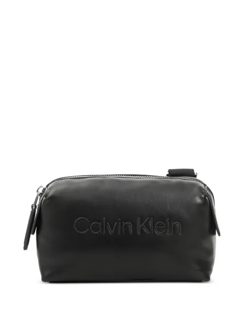 Calvin Klein embossed-logo crossbody bag