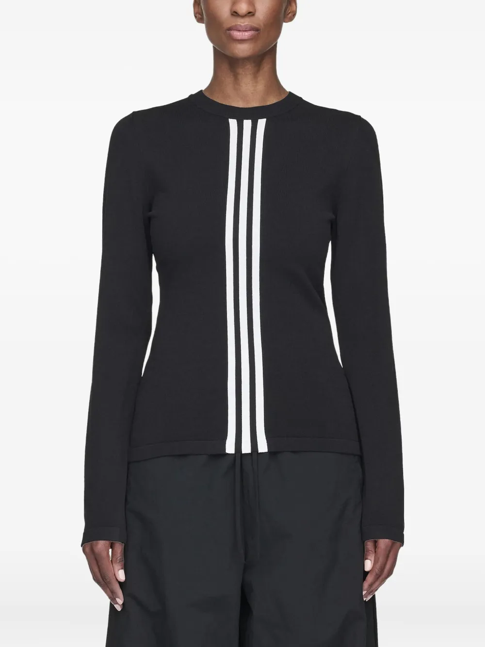 Y-3 Viscose And Recycled Polyester T-shirt In Black