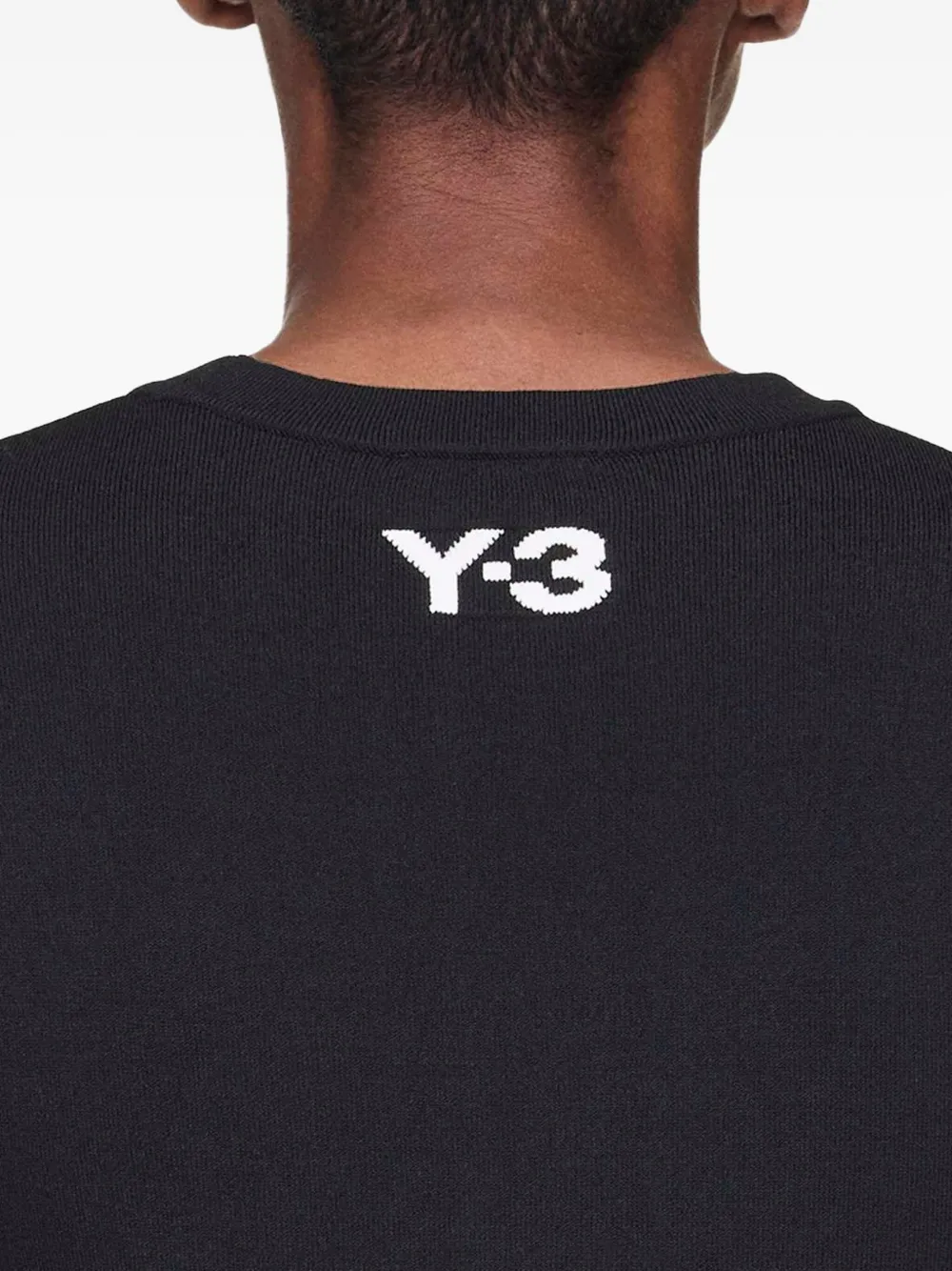 Y-3 Viscose And Recycled Polyester T-shirt In Black
