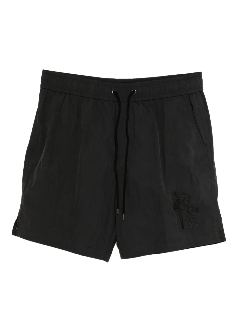 James Perse palm-embroidered deck shorts | Black | Image 1