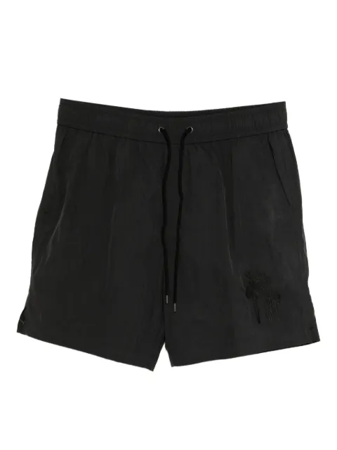 James Perse palm-embroidered deck shorts