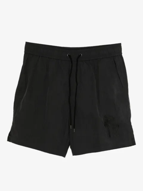 James Perse palm-embroidered deck shorts