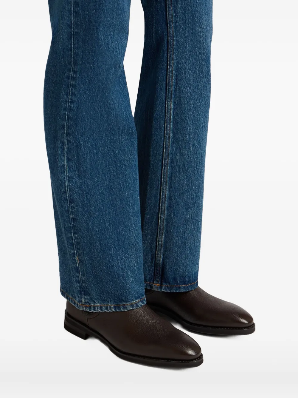 Bally elasticated panel Chelsea boots Brown
