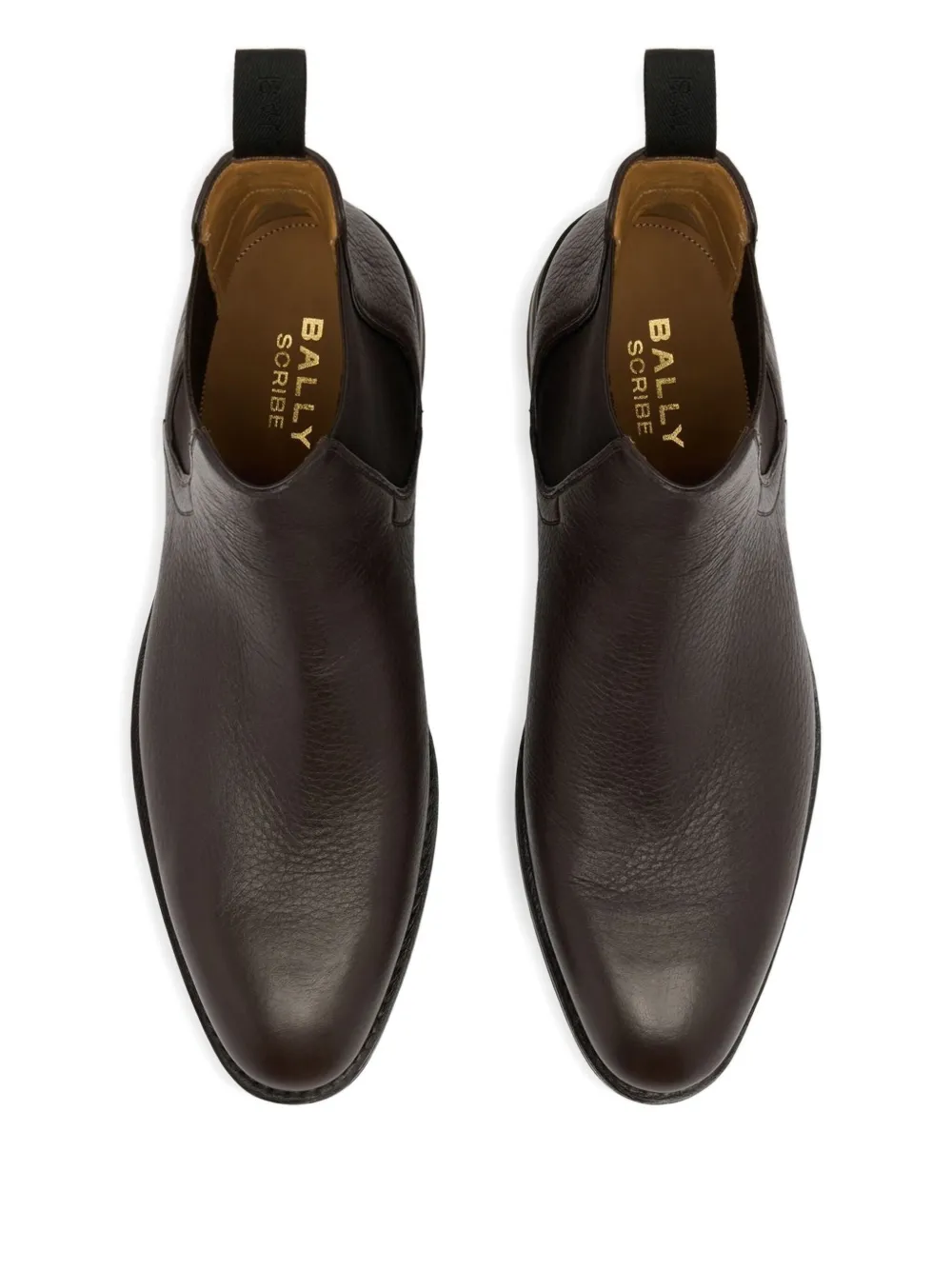 Bally elasticated panel Chelsea boots Brown