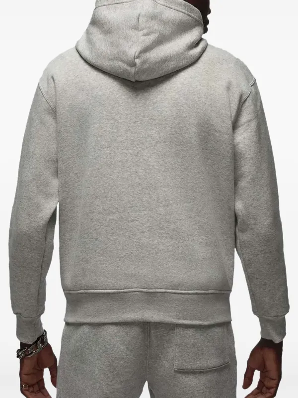 nike logo embroidered hoodie