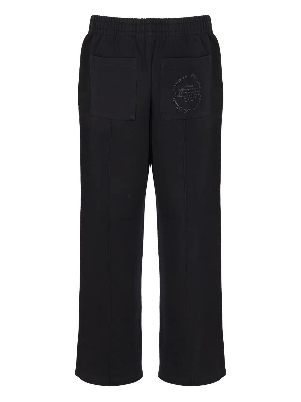 Represent Katoenen trainingsbroek met elastische tailleband Zwart