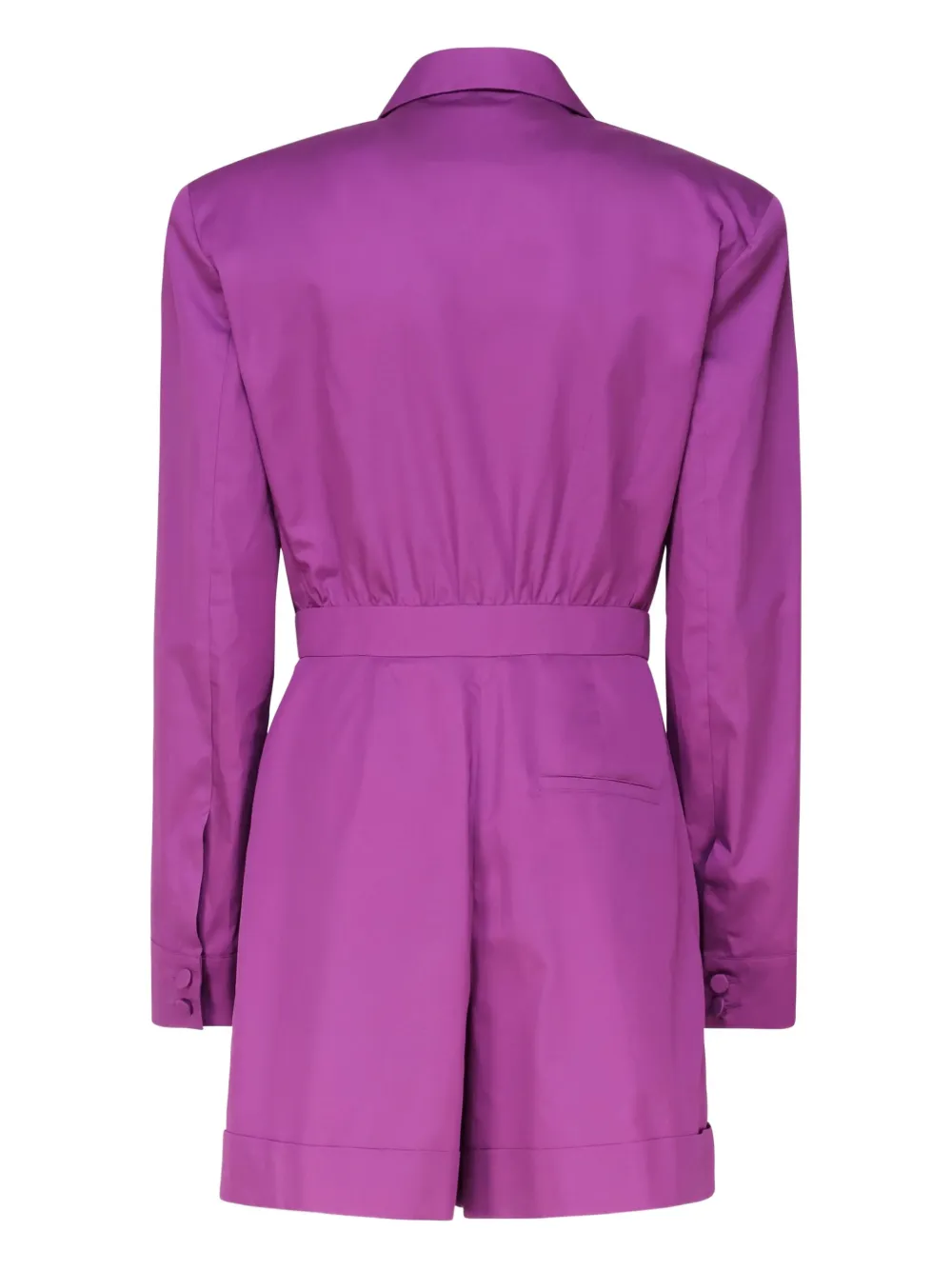 THE ANDAMANE Rina geplooide playsuit met revers kraag Roze