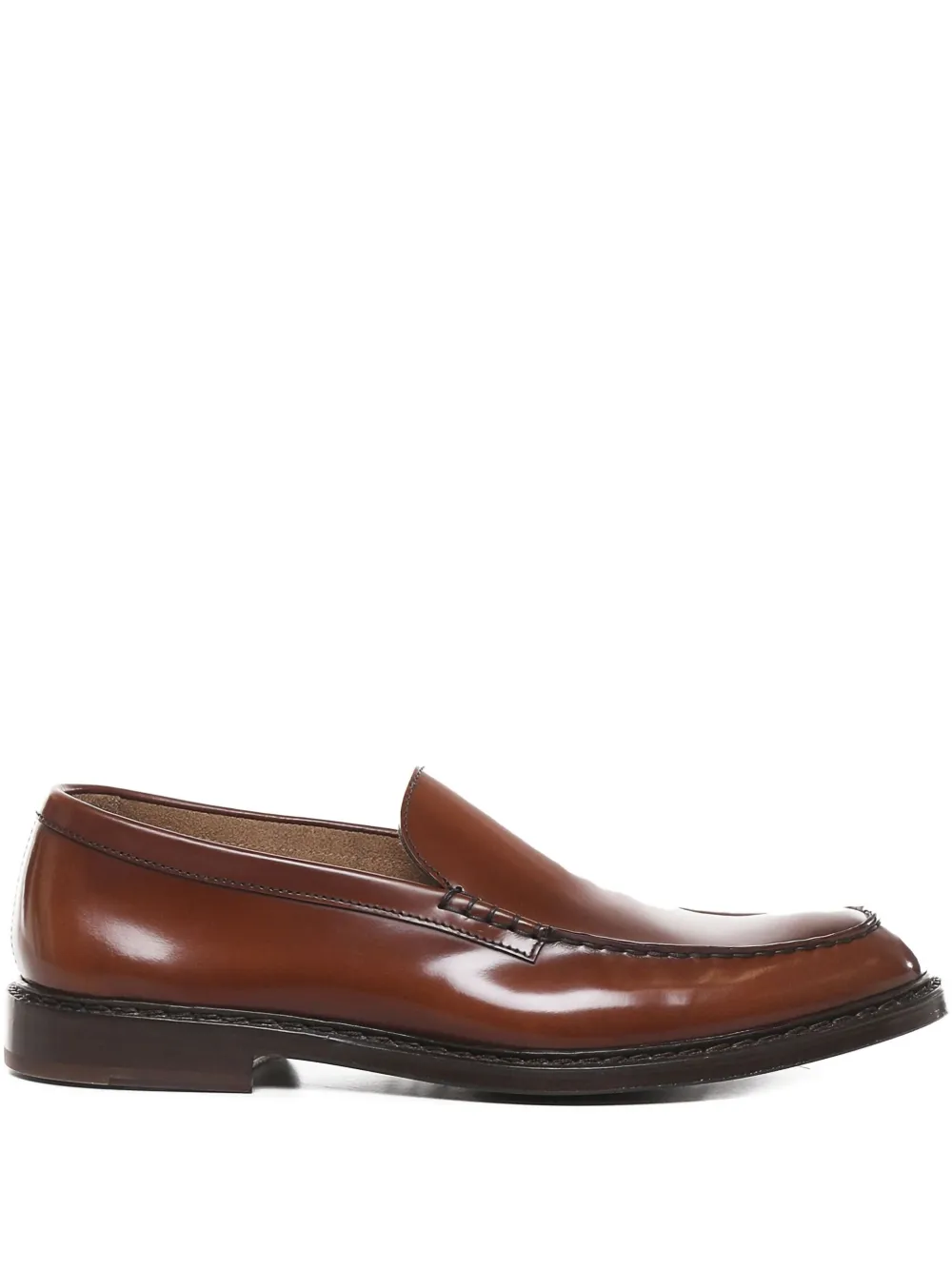 Doucal's round-toe loafers Brown