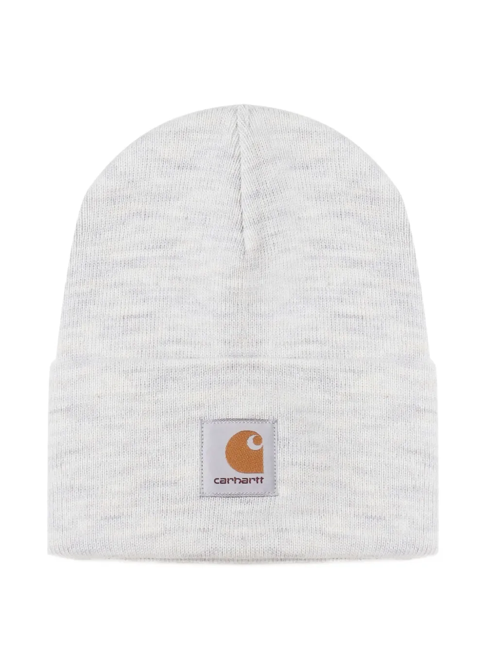 Carhartt Logo-patch Beanie Hat In Gray