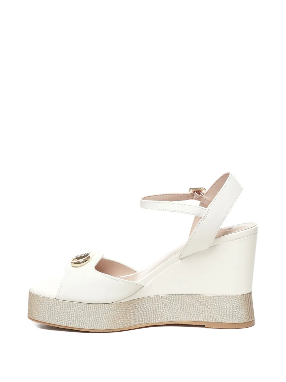 LIU JO 100mm embellished sandals White