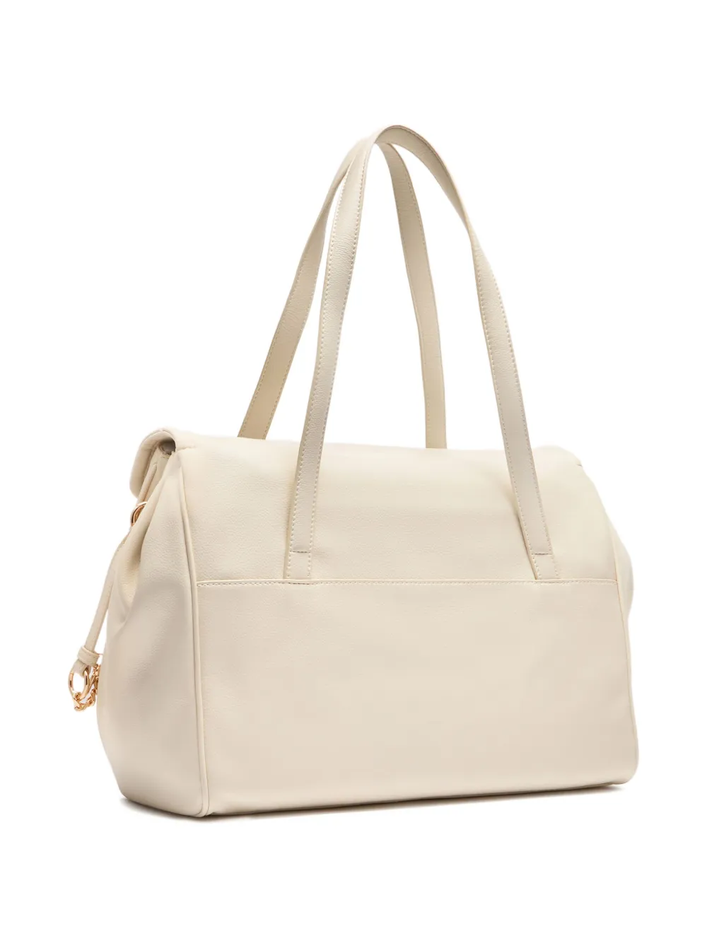 Liu •jo Clasp-detail Top-handle Shoulder Bag In Neutral